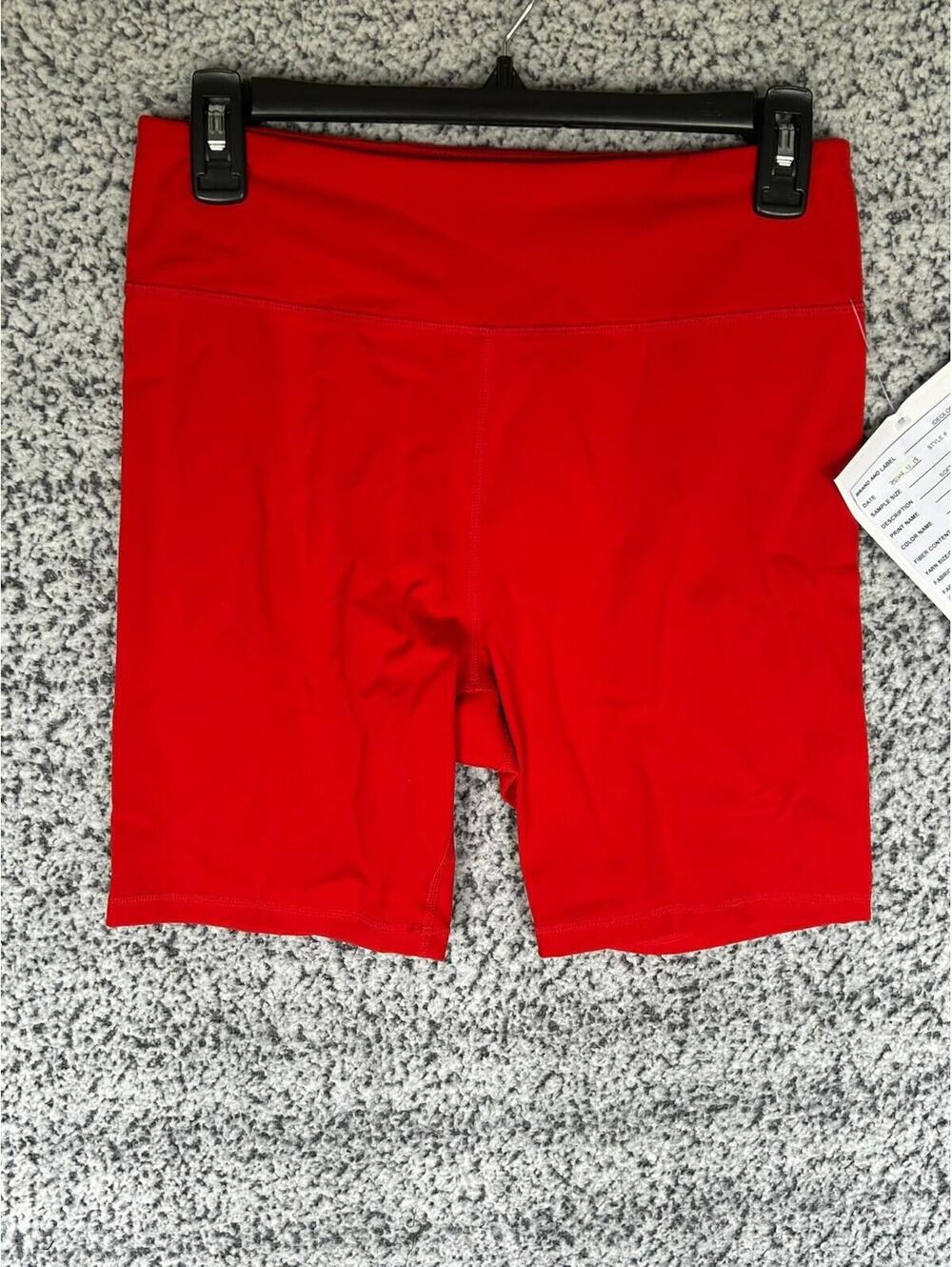 Ideology Soft Flex Bike Shorts Red Timeless Ruby Women’s M NWOT